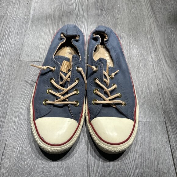 Converse All Star Womens Shoes Size 10  Navy Shoreline Sneakers Slip On - Picture 2 of 9